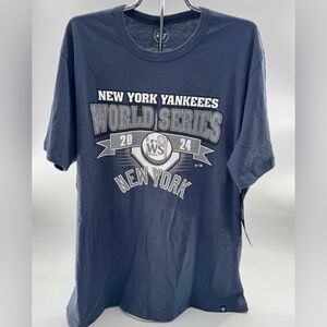 New York Yankees '47 T-shirt NEW Size XL 2024 World Series Graphic Tee Baseball